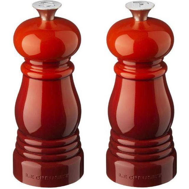 Le Creuset Le Creuset salt- and pepper mill set 11 cm Cerise