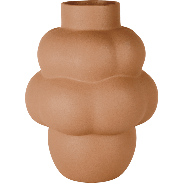 Louise Roe - Balloon Vase 04 - Vas - Petit Sanded Ocker - Ø6-12 x H22 cm