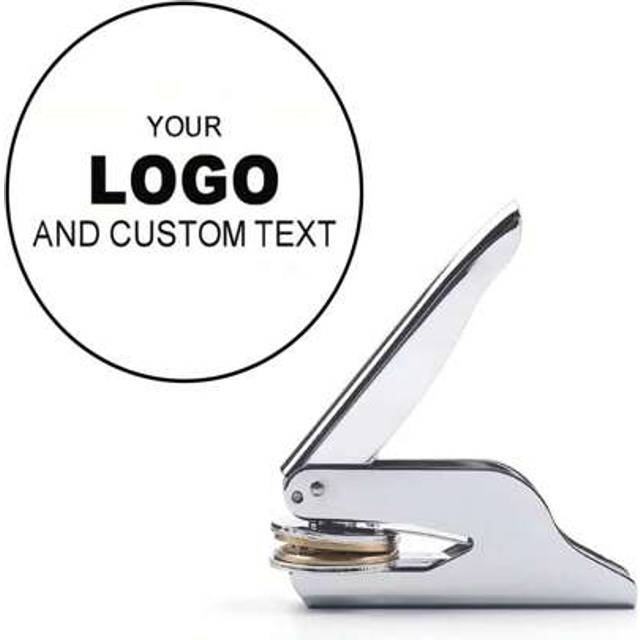 SHEIN Custom Logo Embosser Stamp - Heavy Steel Embosser Stamp Design Your Own Logo Or Emblem Perfect For Weddings Libraries Book Embosser Back To School Mul