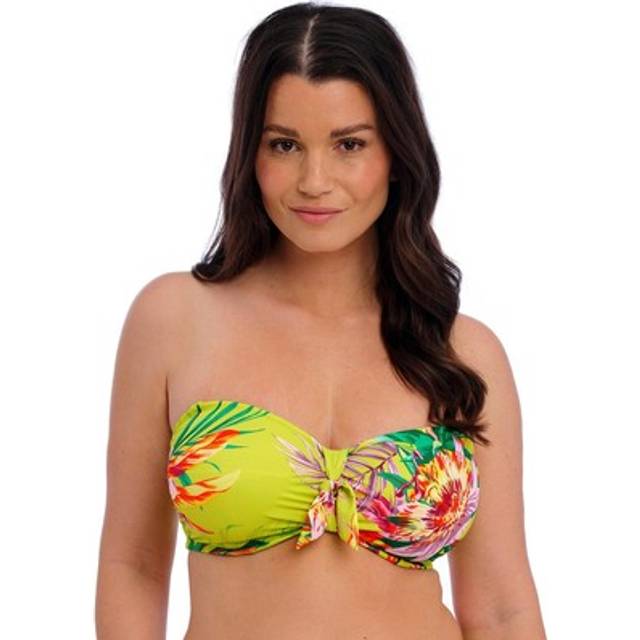 Cala Macarella Bandeau Bikini Top - Green - 30D