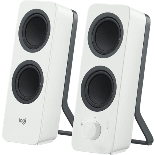 Logitech Z207 trådlösa Bluetooth-PC-högtalare, stereoljud, 10 watt toppeffekt, 3,5 mm ljudingång, hörlursuttag, multi-enhet, enkel switch, dator/TV/smartphone/surfplatta - Svart
