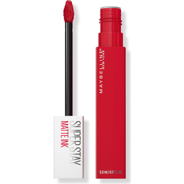 Maybelline Super Stay Matte Ink Liquid Lipstick Makeup  Long Lasting High Impact Color  Up to 16H Wear  Shot Caller  Bright Pinky Red  1 Count