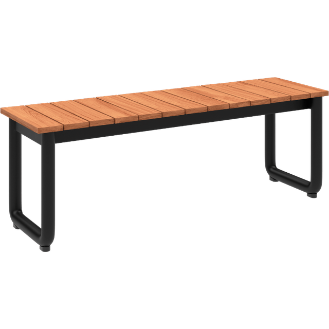SACKit - Patio Bench - Trädgårdsbänk - Teak - L130 x B37 x H46 cm