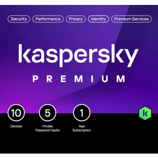 Kaspersky Premium + Customer Support UK Edition. 10-Device 1 year