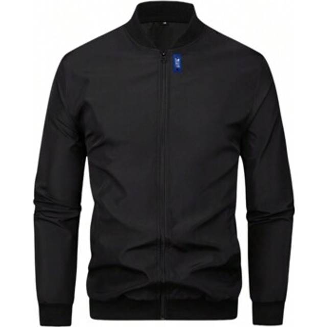 SHEIN 2025 New Spring & Autumn Men&#39;s Sporty Jacket, Casual Baseball Collar Outwear