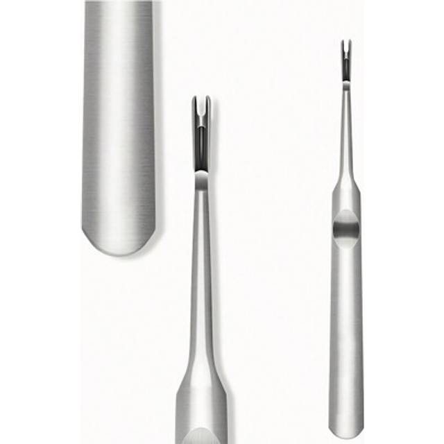 SHEIN 1 Pc Professional Silver Stainless Steel Finger Cuticle Cleaner Fork Pusher Nail Art Tools Manicure Pedicure Tools Dead Skin Remover Callus Removal To