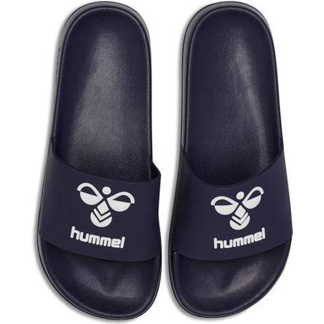 Hummel HML Essential Pool Slide Badesko - Mørkeblå/Offwhite