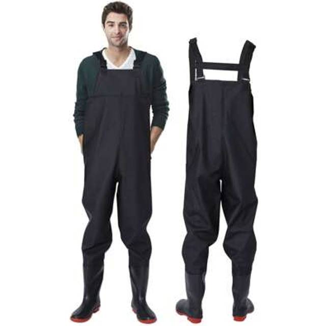 SHEIN Unisex Waterproof Fishing Pants - Lightweight And Durable Bib Waders With Built-In Boots, For Fly Fishing And Kayaking