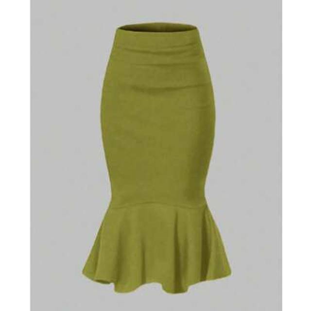 SHEIN Women&#39;s Office/Commute Mermaid Pencil Skirt, High Waisted Knee Length Fitted Stretch Polyester Blend, Suitable For All Seasons