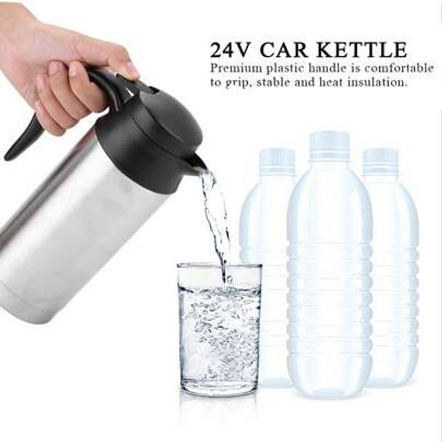 SHEIN Portable 750ml 24V Car Travel Kettle - Electric Water Heater For Tea, Coffee, And Hot Drinks, Compact Design For Trucks And Vehicles