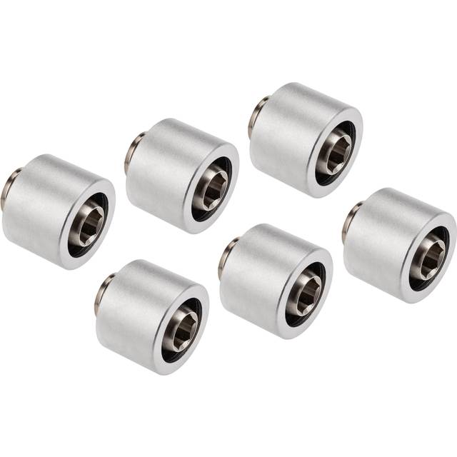 Optimus Flex Compression 16/10mm Satin Silver Fitting - 6 Pack
