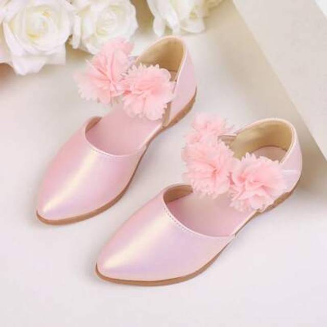 SHEIN Girls Princess Lace Flower Sandals, Performance Shoes For Big Kids/Toddlers
