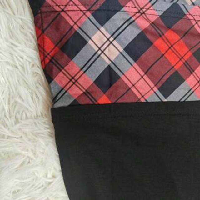 SHEIN Plaid Print Deep V Neck Long Sleeve T-Shirt, Casual Autumn & Winter Stylish T-Shirt, Women&#39;s Clothing Tops