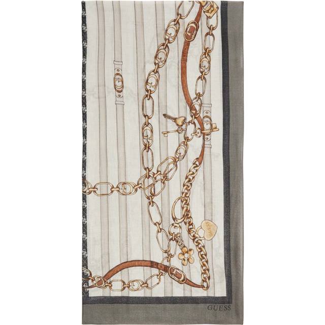 Guess 4G Logo Belt-Chain Scarf - Black - T/U