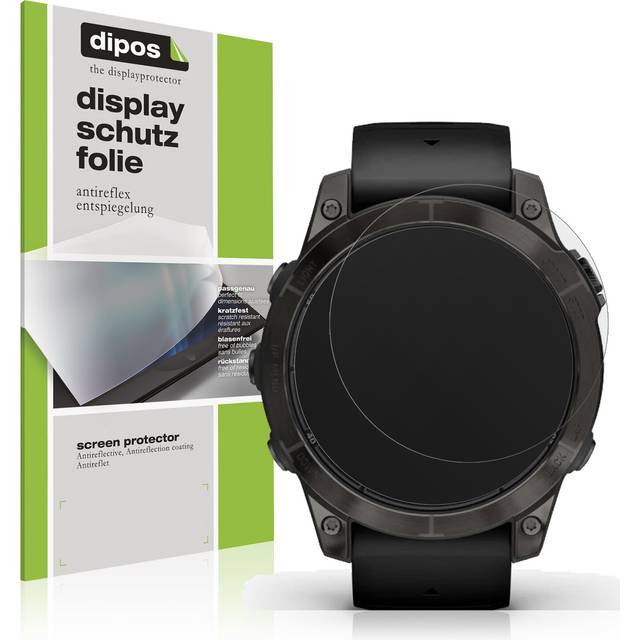 6x screen protector for garmin fenix 7 pro 47mm protection anti glare dipos