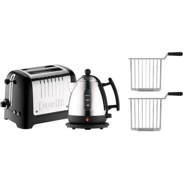 Dualit - Gåvoset vattenkokare 1 L & brödrost 2 skivor svart