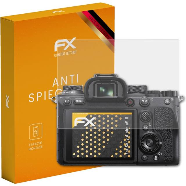 Atfolix 3x screen protection film for sony alpha a9 ii matt&shockproof