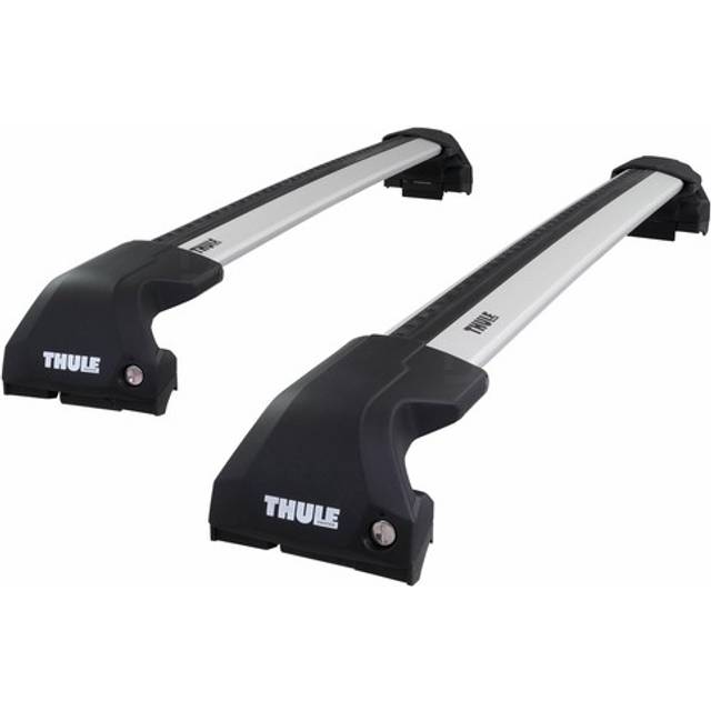 Thule Roof Bars for BMW 4 Series Gran Coupe (F36) 2014 - 2021 (Fixed Point Roof) | WingBar Edge Silver Aluminium Car Roof Rack