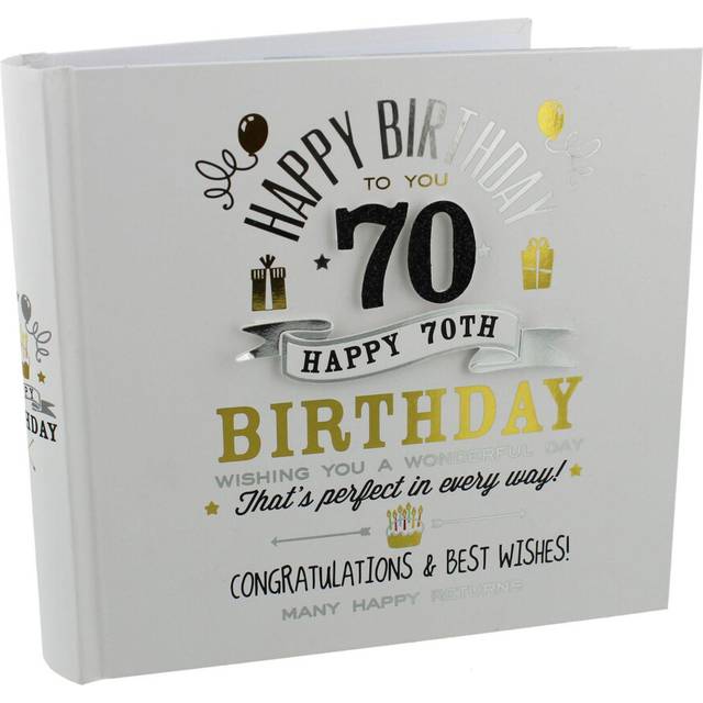 Signography Birthday Boy Photo Album 4 x 6 - 70th