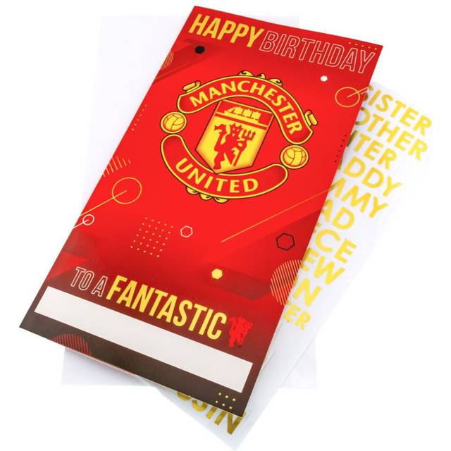 Manchester United Fc Personalised Birthday Card