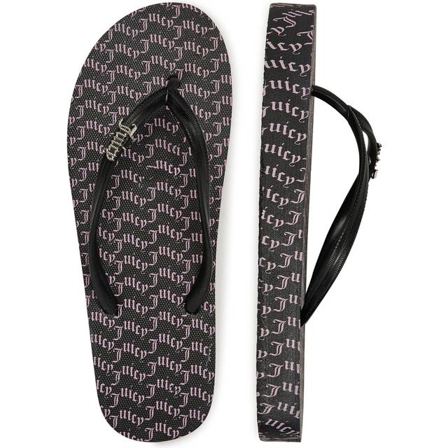 All Over Print Flip Flop Black - 5