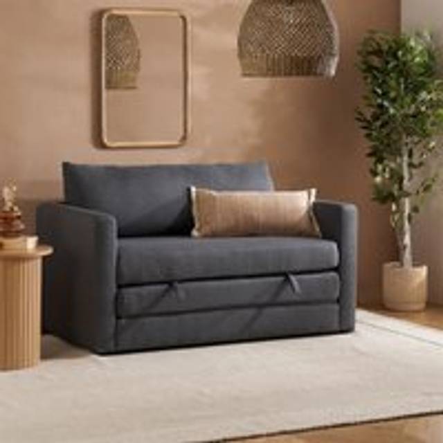Birlea Eli 2 Seater Grey Fold Out Sofa Bed