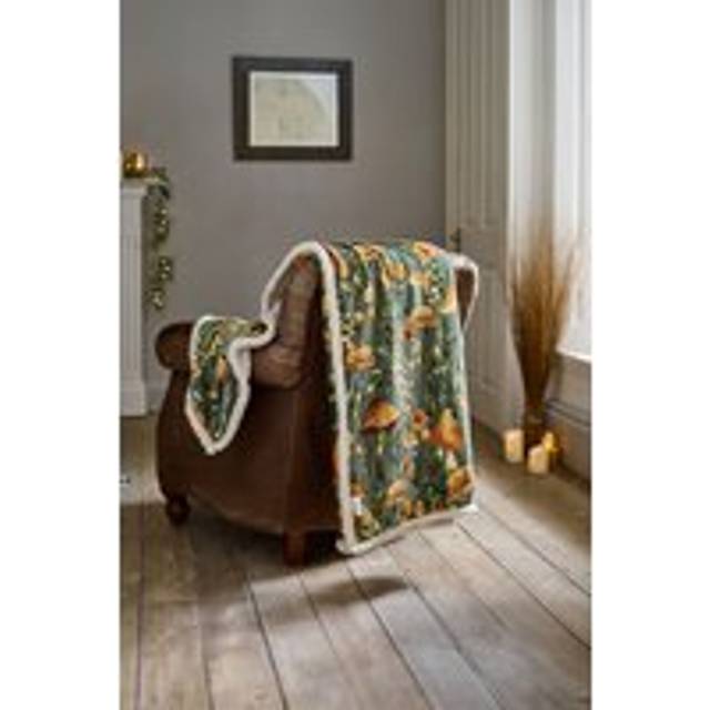 Deyongs Mushroom Sherpa Throw 140X180Cm - Age