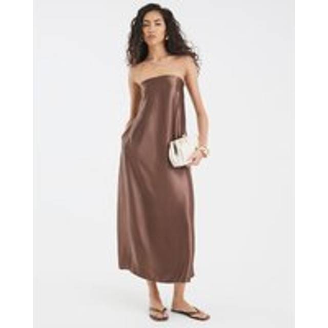 River Island Womens Brown Bandeau Maxi Dress - 6
