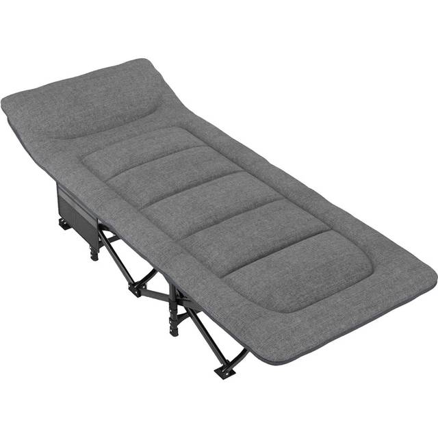 Nordcore Tältsäng Premium, Grå-190x68x40cm - max 200kg