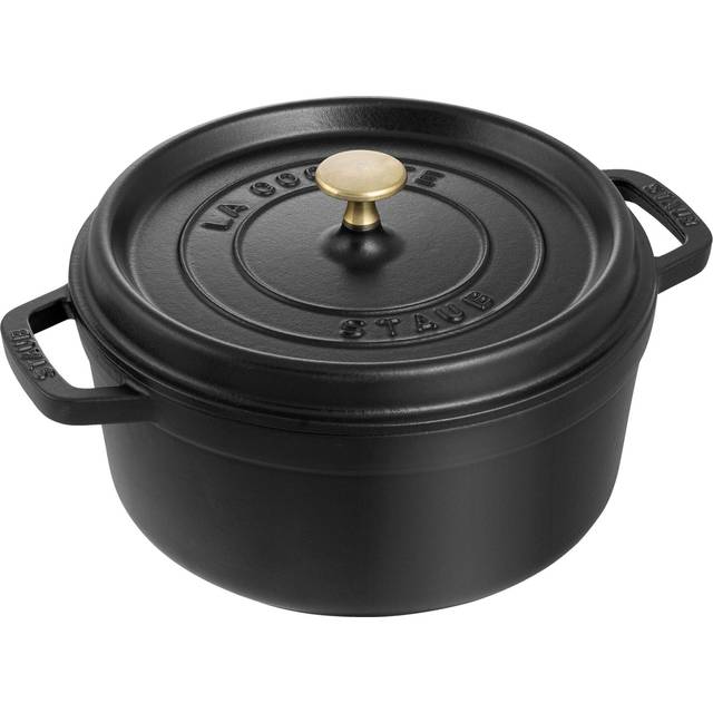 STAUB Staub round casserole dish 3.8 l black