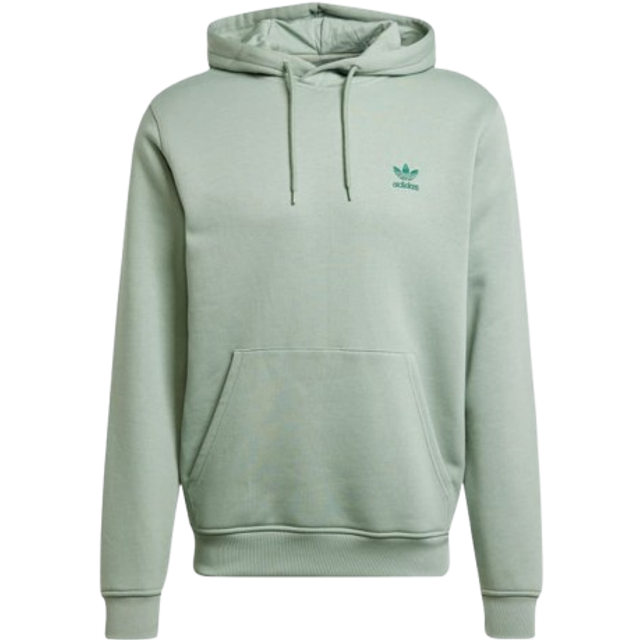 adidas Originals Trefoil Essentials Hoodie - Green - Size XL