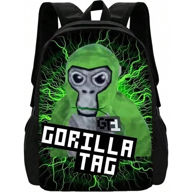 (XHOO1-SB-146-A8) Novelty Cool Gorilla tag Child School Backpack With Shoulder Bag Pencil Bags School Bags for Boys Girls Best Gift