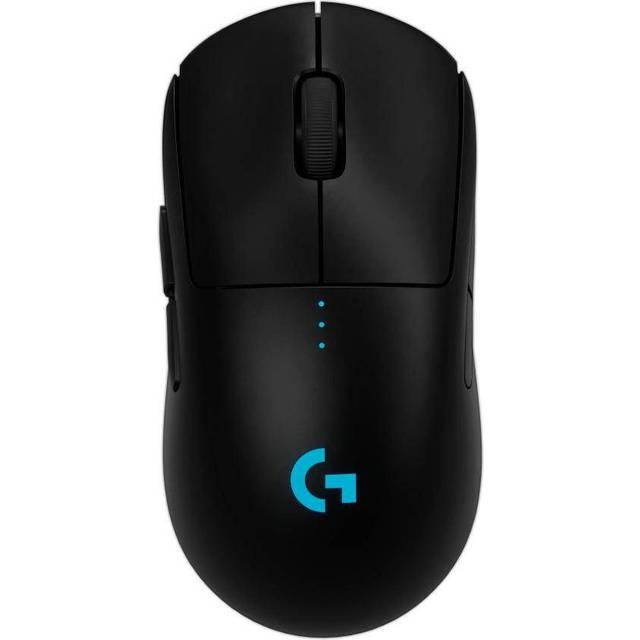 Logitech G PRO 2 LIGHTSPEED, trådlös spelmus, mus för höger- eller vänsterhänta med upp till fyra anpassningsbara och utbytbara magnetiska sidoknappar, 44K DPI-sensor, USB-C-laddning, PC/Mac - Svart