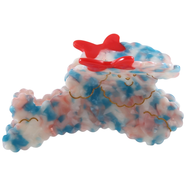 Cute Acetate Animal Dog Hair Clip for Women Girls Claw Styling Tool Barrette Hairpin Accessories Style E