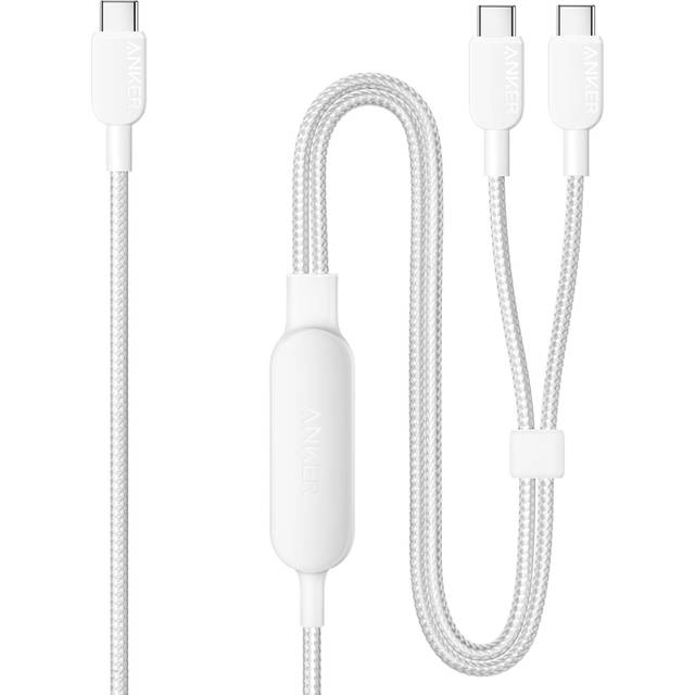 USB C Cable, 4 ft 2-in-1 Type C Cable, 140W Max Fast Charging for iPhone 16/16 Pro/16 Pro Max/16 Plus/15 Series, Galaxy S24, MacBook Air/Pro, Lenovo,