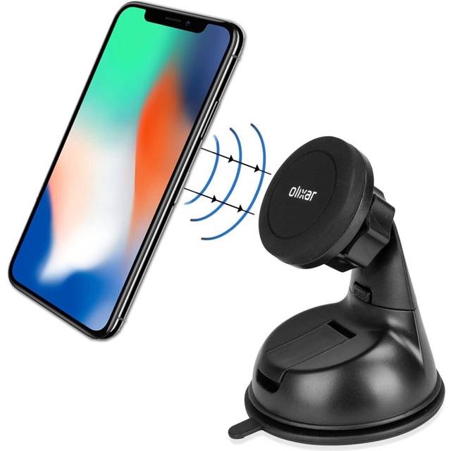 Olixar magnetic phone holder for car, mount to windscreen or dashboard -...