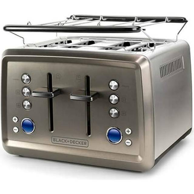 BLACK+DECKER Brödrost 4-Slice Brushed