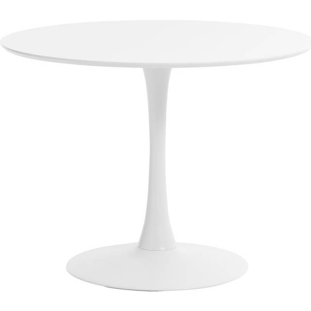 TEMU White Round Pedestal Dining Table Wooden Solid Wood Modern Chic Dining Room Bedroom Home Office Compact New