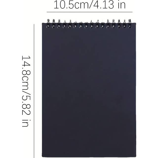 TEMU Thick Square Sketchbook Roll - Spiral Bound Portable 5.82x4.13 Inch Art Drawing Paper Pad For Sketching, Writing & - Compact Sketch Notebook, Drawing Book