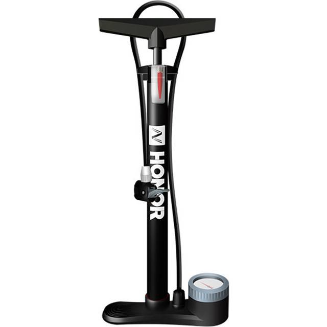 TEMU High-pressure Bike Floor Pump With Gauge - 160psi, Aluminum Alloy, Black With , Fits & Schrader Valves - Sturdy Tire Inflator For Road And Mountain Bikes, Bike Pump