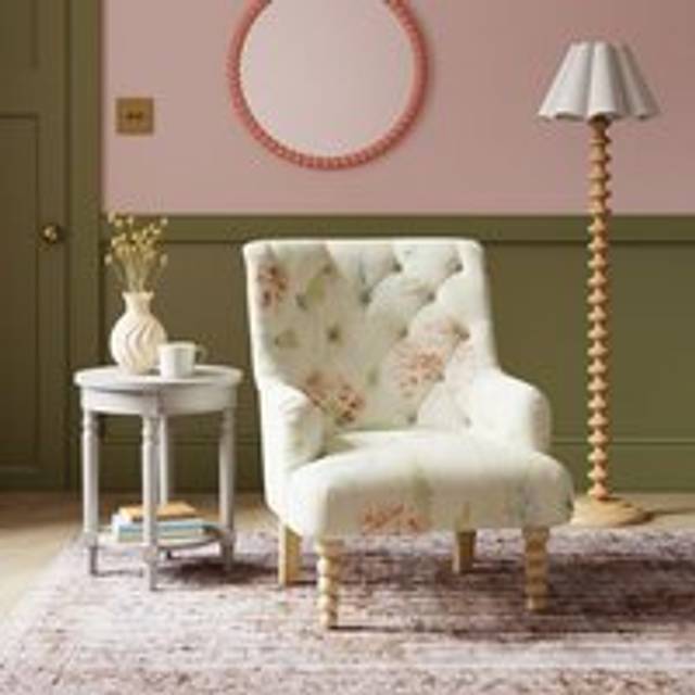Arianna Flatweave Country Meadow Occasional Armchair - Red