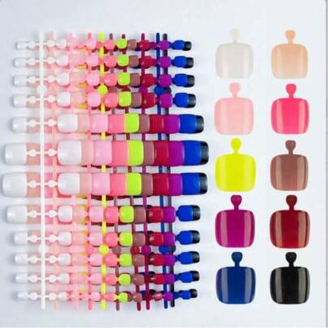 SHEIN 240pcs Press On Toe Nails Short,False Toe Nails Art Kit 10colors Glossy And Full Cover Fake ToeNail Tips Black Nails Burgundy Nails WhiteNails Natural
