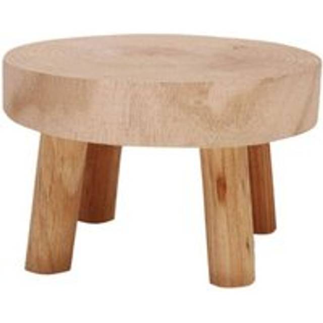 Tlily - Mini Wooden Stool Display Plant Stand Decorative Wood Plant Stool Bonsai Holder for Indoor Outdoor Home Garden-M