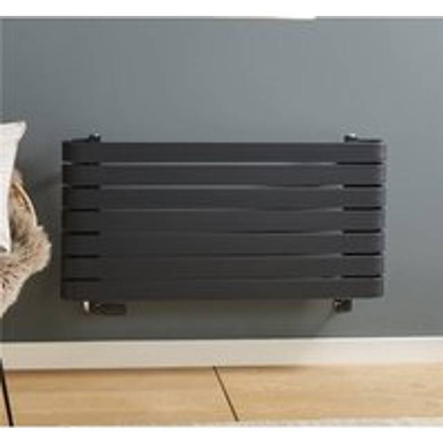 Anthracite Horizontal Bathroom Towel Radiator 500mm (H) x 1000mm (W) - Dark Grey - One Size