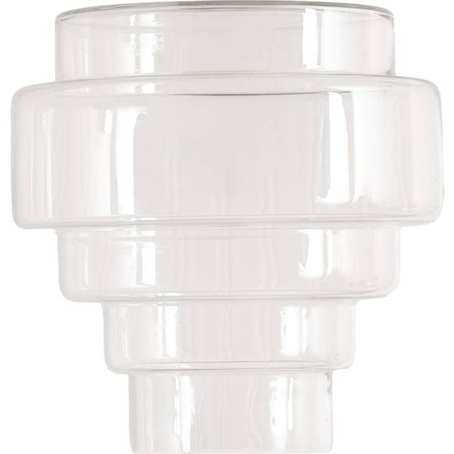 Lane Glass 5 Tier Layered Easy Fit Ceiling Pendant Lamp Shade - Clear - One Size