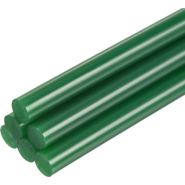6 pcs hot melt glue gun sticks, 9.8" x 0.3" hot glue sticks bulk,dark green