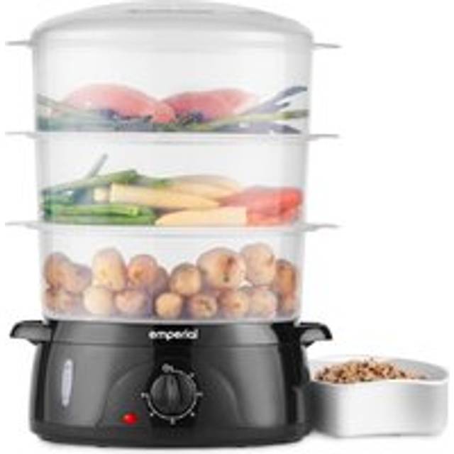 Emperial 3 Tier Steamer - 800W, Black