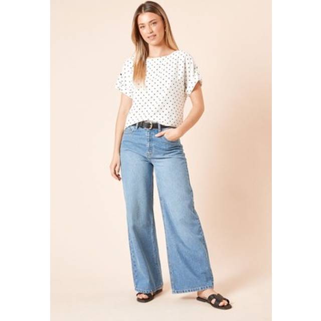 Dorothy perkins mono blouse womens casual tops