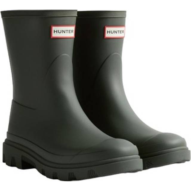 Hunter mens downpour short wellington boots fs11489