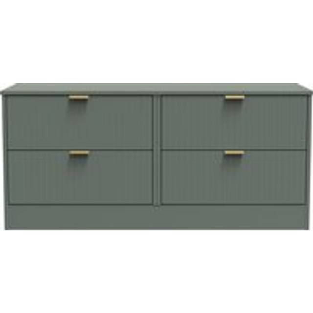 Welcome Furniture Ready Assembled Nashville 4 Drawer Bed Box In Reed Green, Green